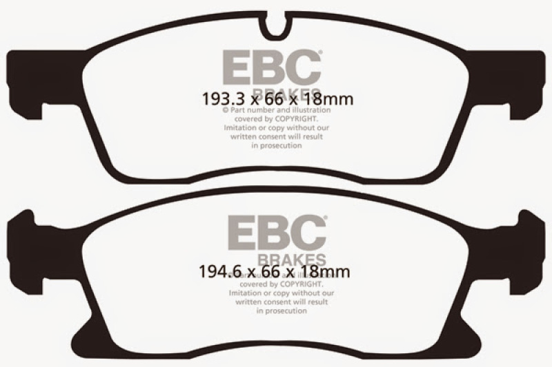 Jeep Grand Cherokee - EBC Yellowstuff Brake Pad Sets