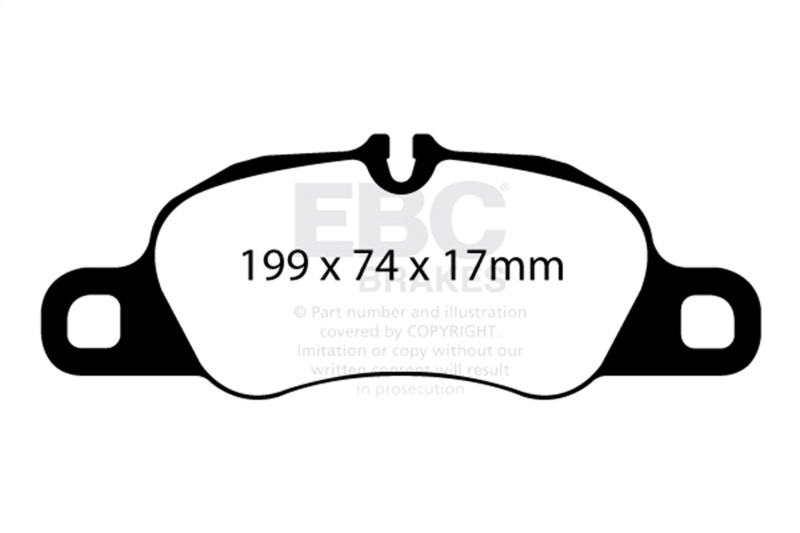 Porsche 911 Brake Pads - Front - EBC - Yellowstuff - 3.6L - `09-`12