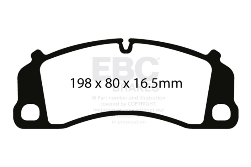 Porsche 911 Brake Pad Sets - Front - EBC - Yellowstuff - 3.8L - `13-`15