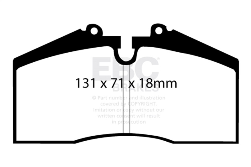 Porsche 911 Brake Pads - Rear - EBC - Yellowstuff - 3.6L - `96-`98
