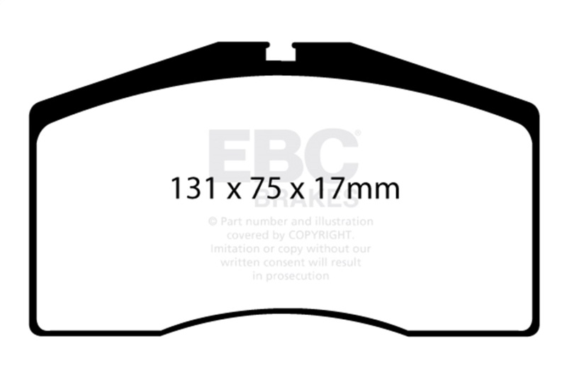 Porsche 911 Brake Pads - Front - EBC - Yellowstuff - 3.6L Turbo - `93-`95