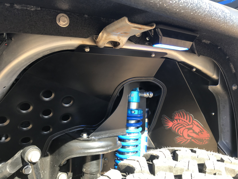 Jeep Wrangler JK Inner Fender Kit - Front + Rear - Fishbone Offroad - Black - `07-`18