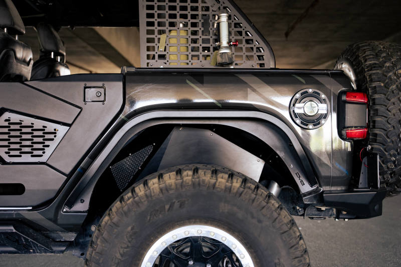 Jeep Wrangler JL Slim Fender Flares - DV8 Offroad - Black - `18-`23