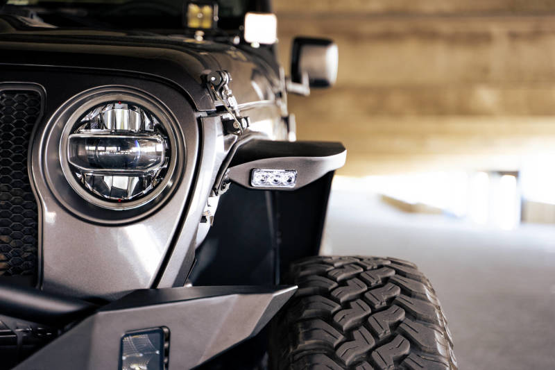 Jeep Wrangler JL Slim Fender Flares - DV8 Offroad - Black - `18-`23