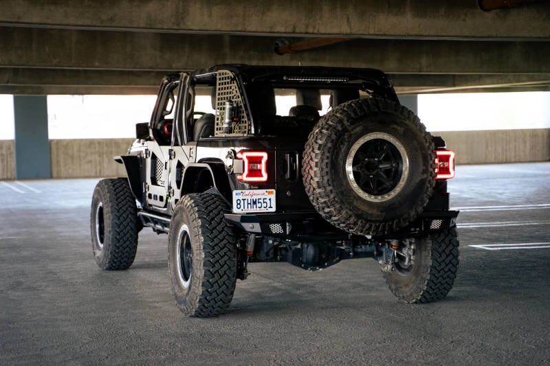 Jeep Wrangler JL Slim Fender Flares - DV8 Offroad - Black - `18-`23