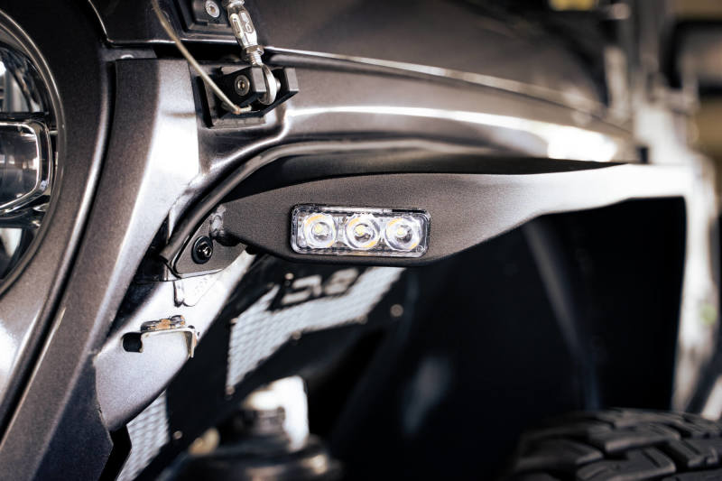 Jeep Wrangler JL Slim Fender Flares - DV8 Offroad - Black - `18-`23