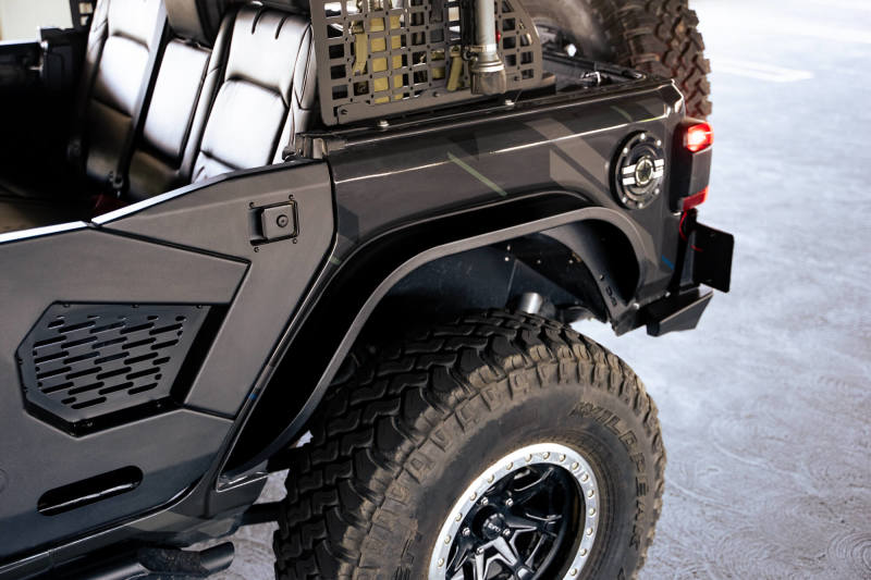 Jeep Wrangler JL Slim Fender Flares - DV8 Offroad - Black - `18-`23