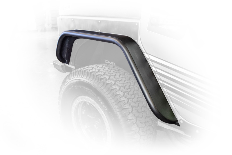 Jeep Wrangler JK Flat Fenders - Front + Rear - DV8 Offroad - Gloss Black - `07-`18