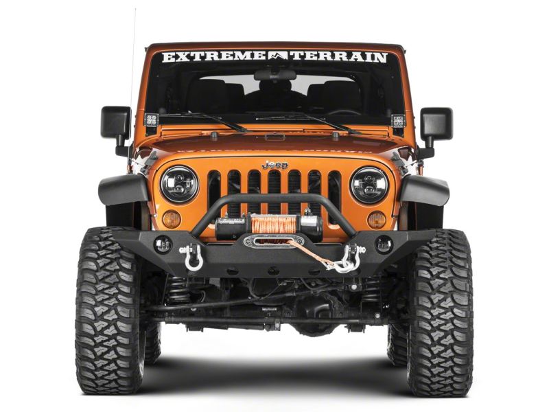 Jeep Wrangler JK Windshield Mounted Light Brackets - Raxiom - Textured Black - `07-`18