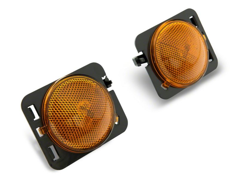 Jeep Wrangler JK Fender Marker Lights - Raxiom - Axial Series - Amber - `07-`18