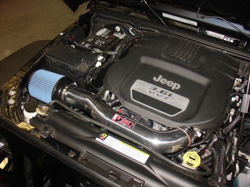 Jeep Wrangler JK Power-Flow Intake - Injen - Short Ram - Polished - 3.6L V6 - `12-`18