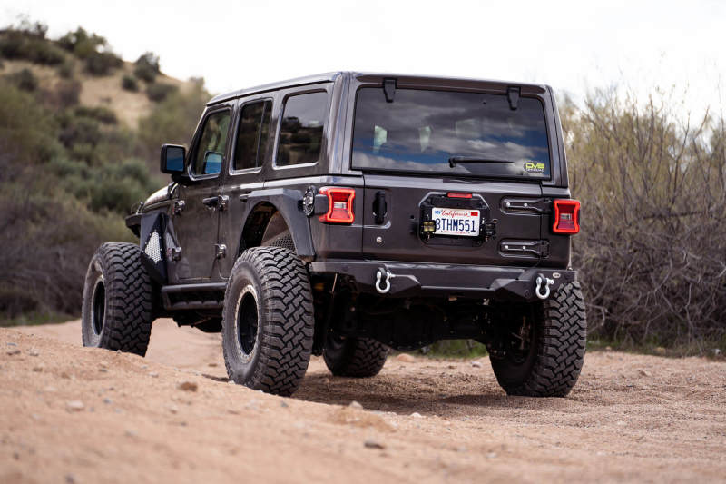 Jeep Wrangler JL Spare Tire Delete Kit - DV8 Offroad - With Light Mounts - `18-`22