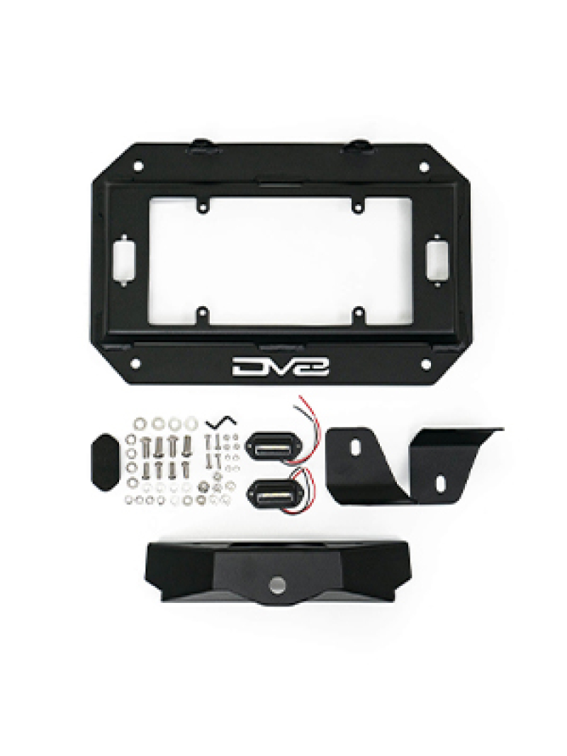 Jeep Wrangler JL Spare Tire Delete Kit - DV8 Offroad - With Light Mounts - `18-`22
