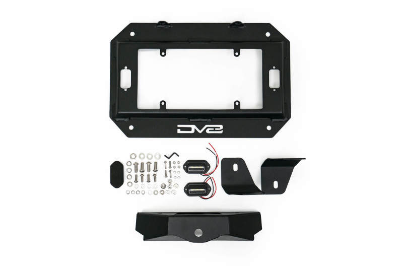 Jeep Wrangler JL Spare Tire Delete Kit - DV8 Offroad - With Light Mounts - `18-`22