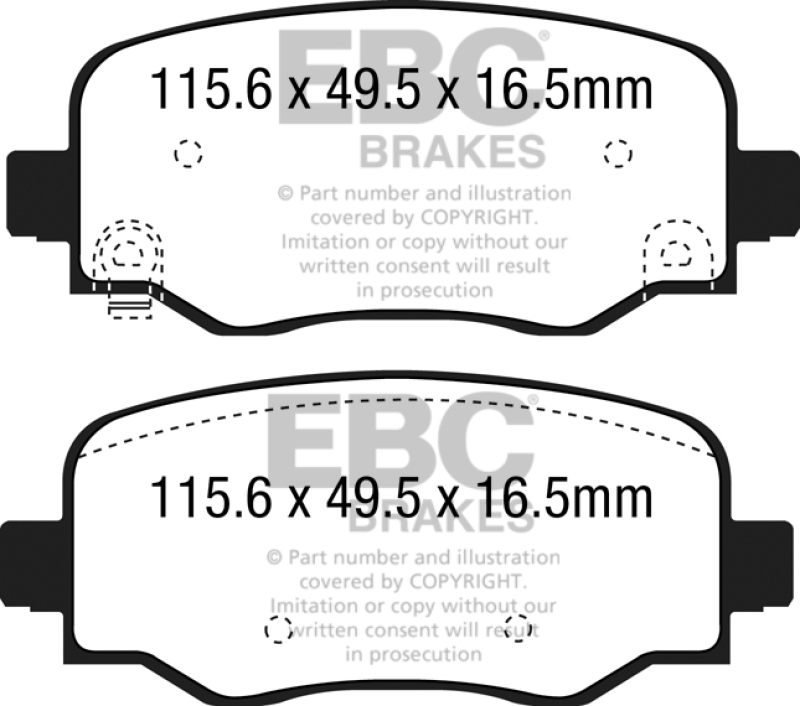 Jeep Renegade - EBC Ultimax2 Brake Pad Sets