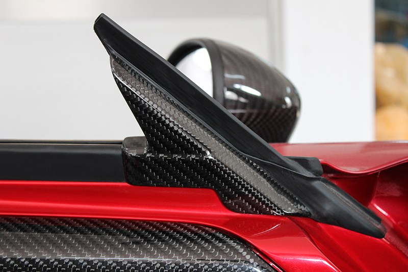 Alfa Romeo 4C Carbon Fiber Interior Door Triangle Cover Kit 