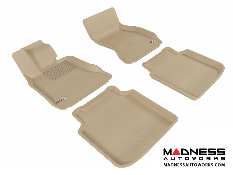 BMW 4) Tan (Set (F02) 7 of 3D Mats MAXpider (F04) by LI - Floor Series