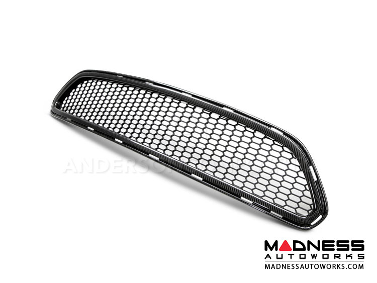 Ford Mustang Upper Grill by Anderson Composites - Carbon Fiber 