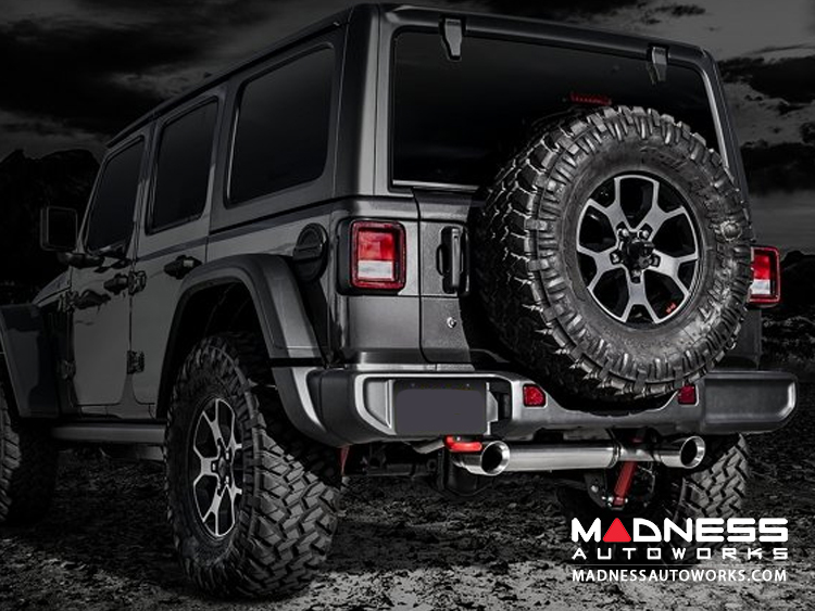 Jeep Wrangler JL Performance Exhaust System - Dual Exit Cat-Back -  Stainless Steel 