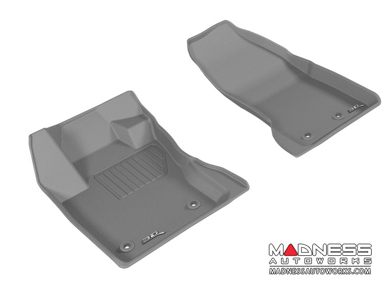Jeep Renegade Floor Mats - 3D MAXpider - Front - Gray (Set of 2) 