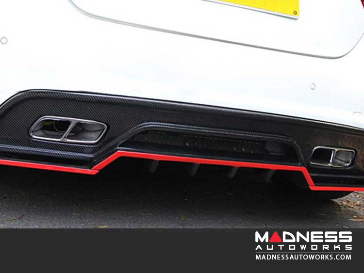 Mercedes Benz A Class W176 Rear Diffuser - Carbon Fiber, JC-XP284