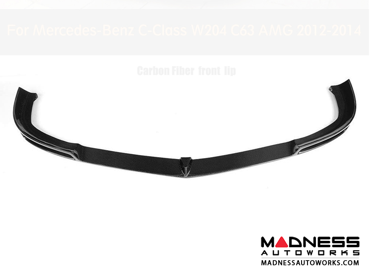 Carbon Fiber Front Bumper Lip for Mercedes Benz W204 C63 Amg 2012-2014 - Lip Splitter for Benz and Car Bumper Lip Carbon Fiber Front Bumper Lip for Mercedes Benz W204 C63 Amg 2012-2014 - Lip Splitter for Benz and Car Bumper Lip