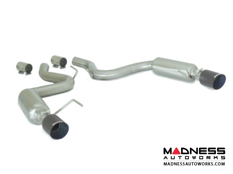 Ford Mustang EcoBoost Performance Exhaust by Ragazzon - Evo Line - Axle Back w/ Sport Muffler - Dual Exit/ Dual Carbon Tip