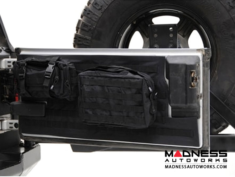 Jeep Wrangler JK by Smittybilt - Gear Tailgate Cover - Black , 5662301